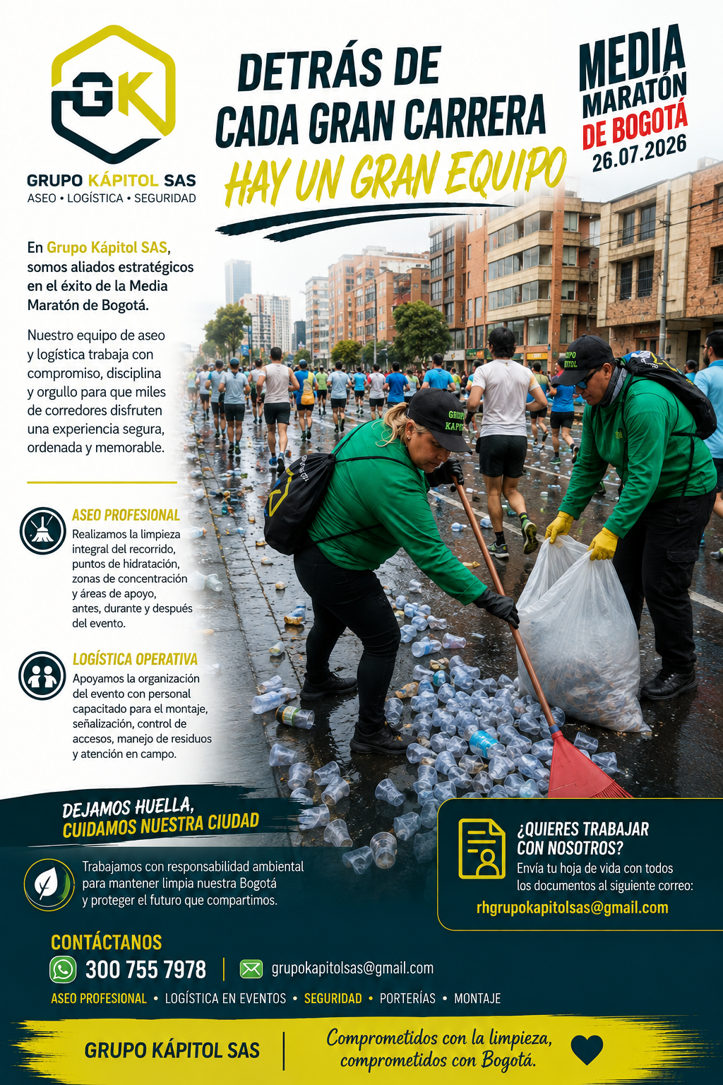 Flyer Media Maratón de Bogotá 2026